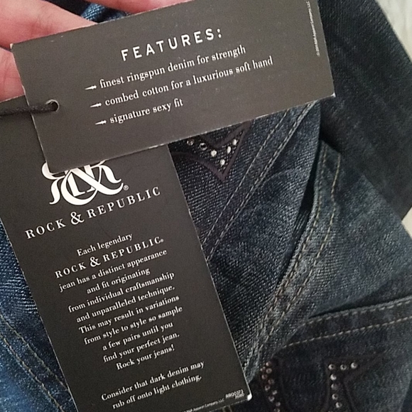 Rock and Republic rhinestone jeans - Picture 6 of 6